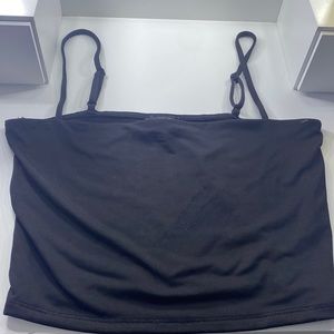black express cropped tank top